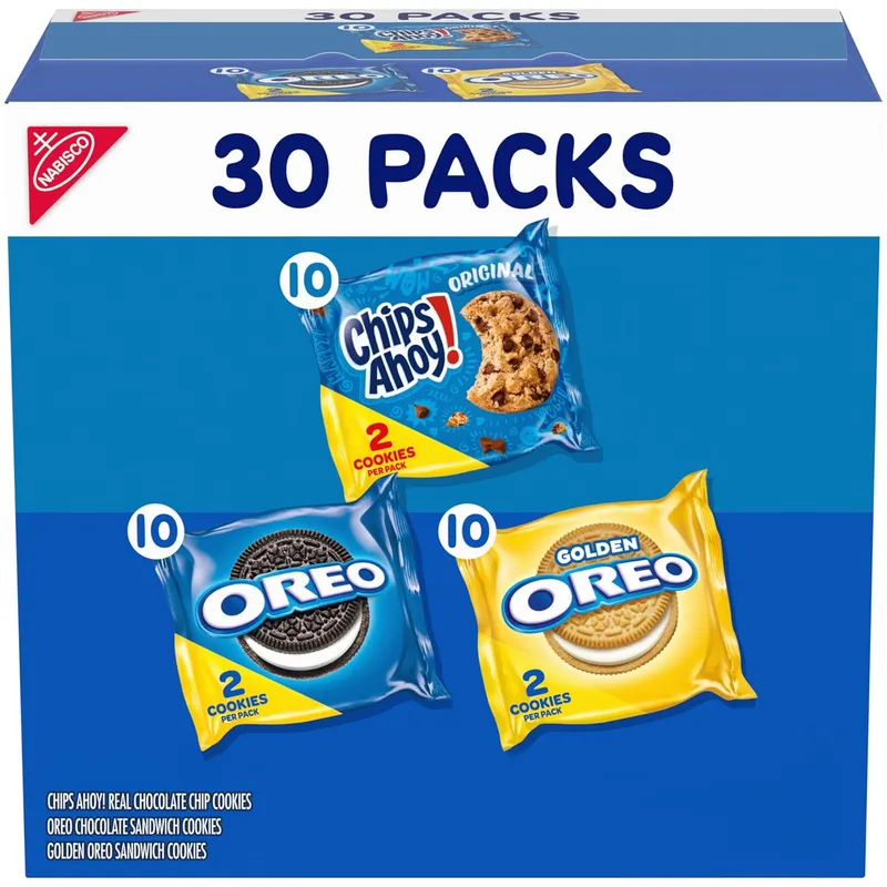 Nabisco Sweet Treats Cookie Variety Pack OREO, OREO Golden & CHIPS AHOY!